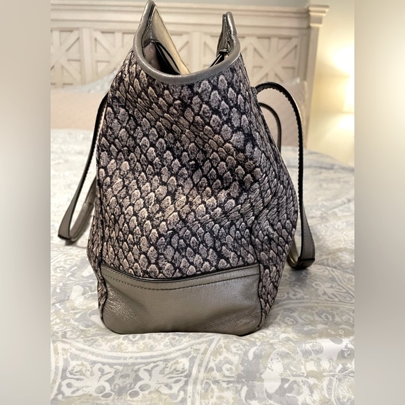 Coach Alexis Snake Print Carryall Tote - Picture 4 of 12